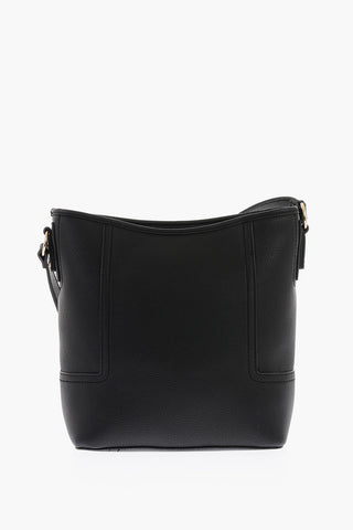 LOVE Pebbled Faux Leather Tote Bag with Embossed Logo