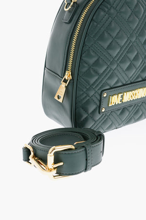 LOVE Quilted Faux Leather Bag with Removable Shoulder Strap