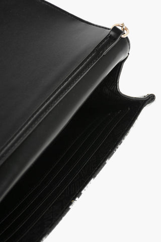 LOVE Faux Leather Crossbody Bag with Snakeskin Effect