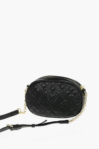 LOVE Quilted Faux Leather Round Bag with Maxi Monogram