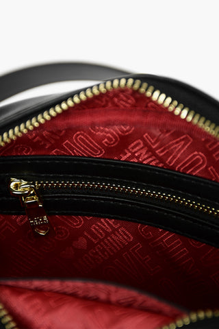 LOVE Quilted Faux Leather Round Bag with Maxi Monogram