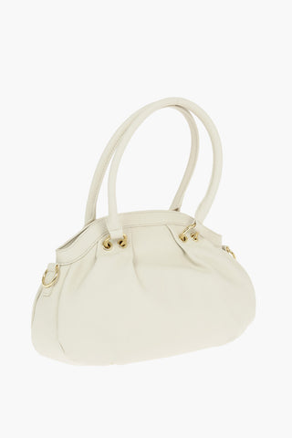 LOVE Faux Leather Bowler with Front Monogram