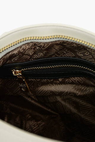 LOVE Faux Leather Bowler with Front Monogram