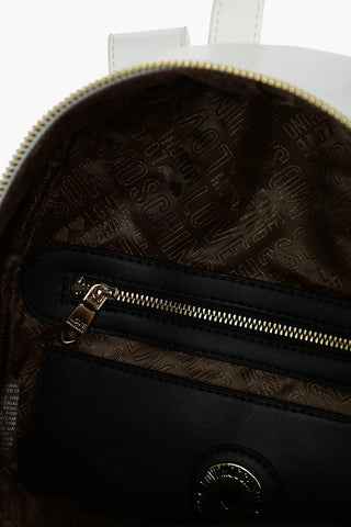 LOVE Logo Embossed Solid Color Backpack