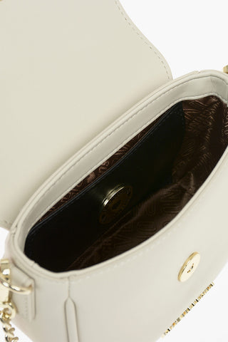 LOVE Faux Leather Golden Handle Bracelet Bag with Removable Shoulder Strap