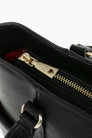  LOVE Logo Printed Faux Leather Tote Bag