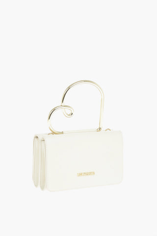 LOVE Faux Leather Bag with Stiff Heart Handle