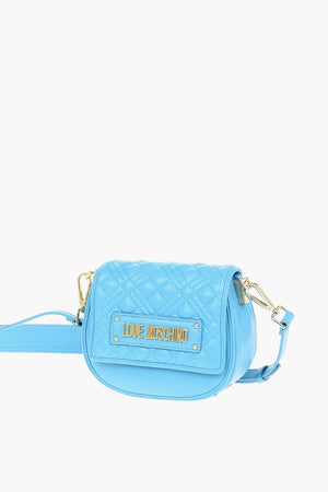 LOVE Mini Borsa a Tracolla in Pelle Vegan con Dettagli Trapuntati