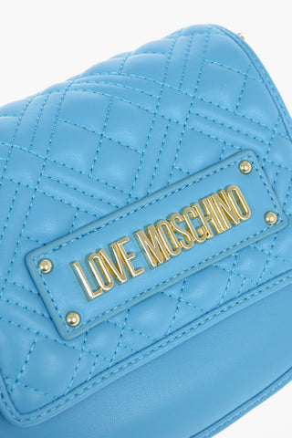 LOVE Mini Borsa a Tracolla in Pelle Vegan con Dettagli Trapuntati