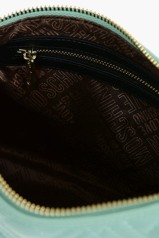 LOVE Quilted Faux Leather Bag with Chain Shoulder Strap