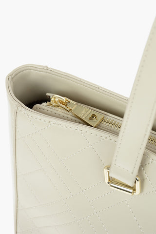 LOVE Borsa Tote in Ecopelle Trapuntata con Applicazioni Dorate