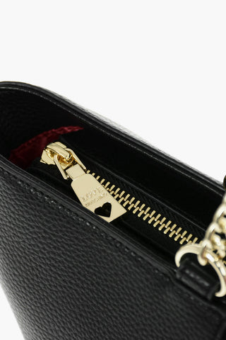 LOVE Faux Leather Tote Bag with Golden Monogram