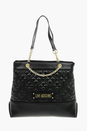 LOVE Borsa a Spalla Trapuntata in Ecopelle con Monogram