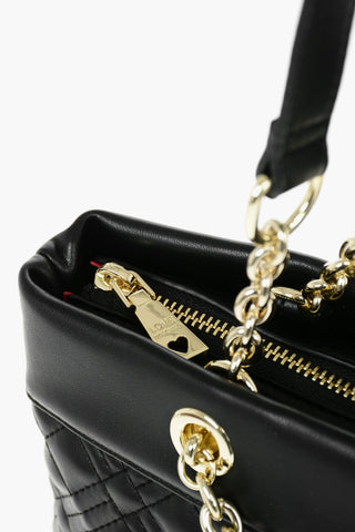 LOVE Quilted Eco-Leather Shoulder Bag with Monogram