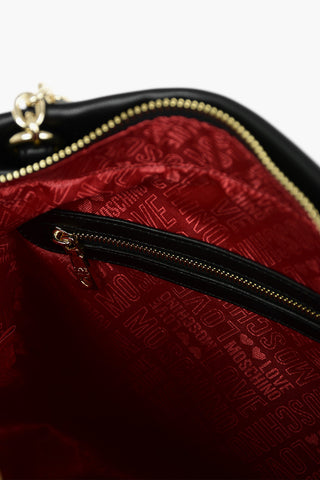 LOVE Borsa a Spalla Trapuntata in Ecopelle con Monogram