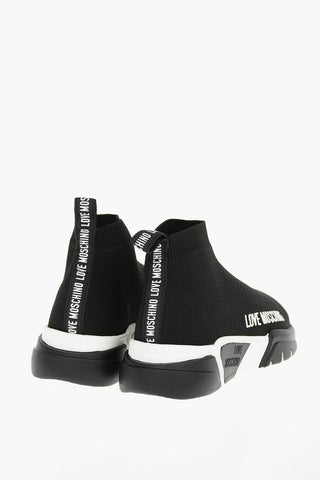LOVE Logoes Band Back RUNNING35 High-Top Sock Sneakers