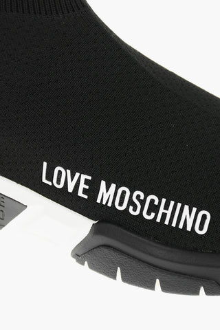 LOVE Logoes Band Back RUNNING35 High-Top Sock Sneakers