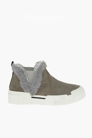 LOVE 4.5cm Suede TEXTURE50 Slip On Sneakers with Platform