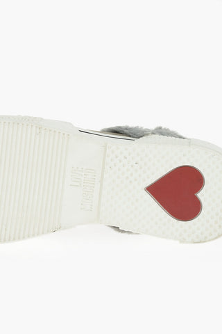 LOVE 4.5cm Suede TEXTURE50 Slip On Sneakers with Platform