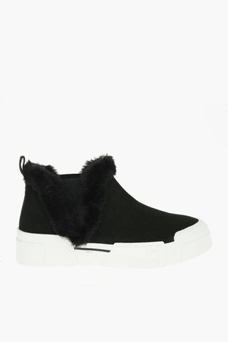 LOVE 4.5cm Suede TEXTURE50 Slip On Sneakers with Platform