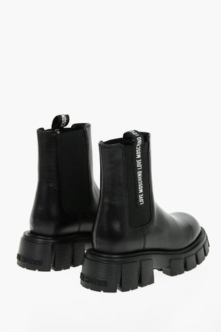 LOVE 4.5cm Leather TASSEL50 Chelsea boots with Tank Sole