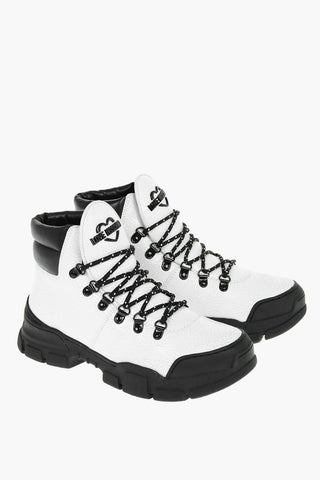 LOVE Cracked Leather TREK45 Hiking Boots