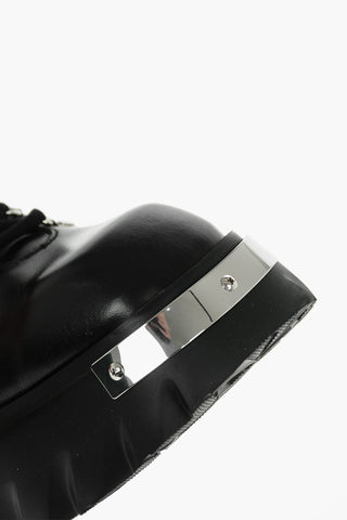 LOVE Anfibi CLIMB60 in pelle con suola Platform Chunky 5.5cm