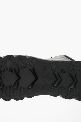 LOVE Anfibi CLIMB60 in pelle con suola Platform Chunky 5.5cm