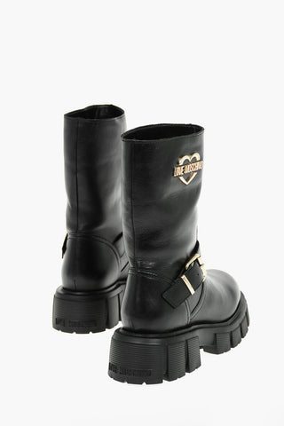 LOVE 5 cm Chunkly Sole WTASSEL50 Booties with Golden Logo