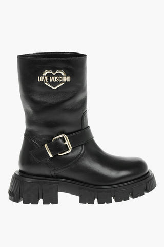 LOVE 5 cm Chunkly Sole WTASSEL50 Booties with Golden Logo