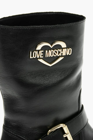 LOVE 5 cm Chunkly Sole WTASSEL50 Booties with Golden Logo
