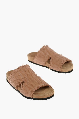 LOVE Braided Design Leather BIRKI30 Sandals