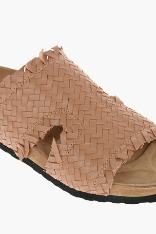 LOVE Braided Design Leather BIRKI30 Sandals
