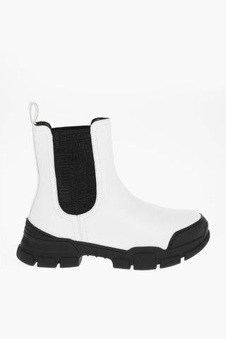 LOVE 4cm Leather Logoed Band TREK45 Chelsea Boots with Track Sole