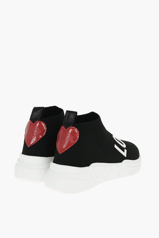 Contrasting Embessed Logo RUNNING35 Sock Sneakers