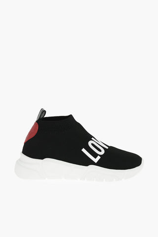 Contrasting Embessed Logo RUNNING35 Sock Sneakers