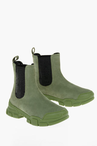 LOVE Nabuk TREK45 Chelsea Boots with Embossed Logoed Detail
