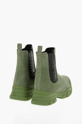 LOVE Nabuk TREK45 Chelsea Boots with Embossed Logoed Detail