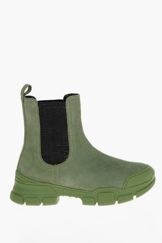 LOVE Nabuk TREK45 Chelsea Boots with Embossed Logoed Detail
