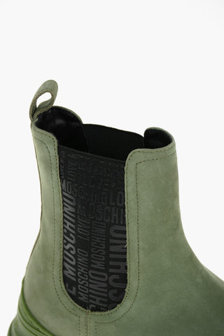 LOVE Nabuk TREK45 Chelsea Boots with Embossed Logoed Detail