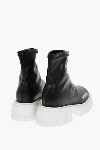 LOVE Stivaletti TASSEL50 in Ecopelle con Suola Chunky 4.5cm