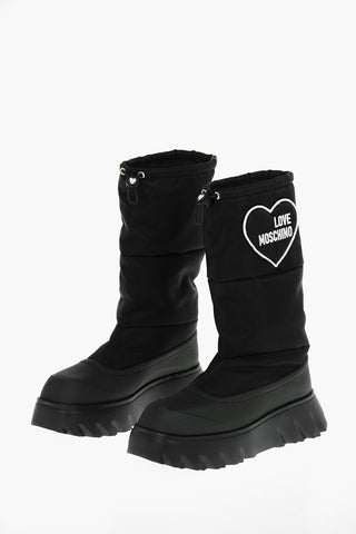 LOVE Stivali CLIMB60 in Cotone con Ricamo Logo 4cm