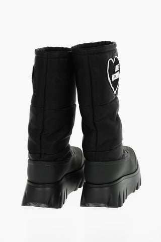 LOVE Stivali CLIMB60 in Cotone con Ricamo Logo 4cm