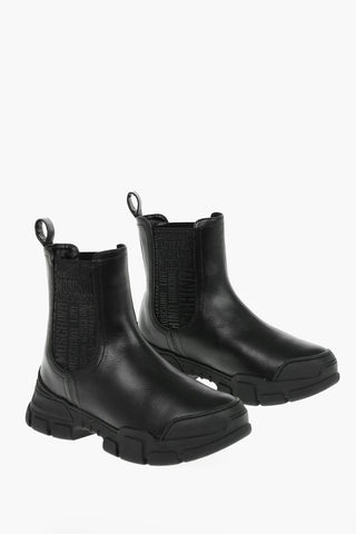 LOVE 4cm Leather Logoed Band TREK45 Chelsea Boots with Track Sole