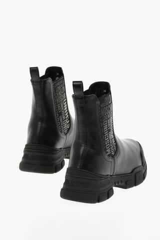 LOVE 4cm Leather Logoed Band TREK45 Chelsea Boots with Track Sole
