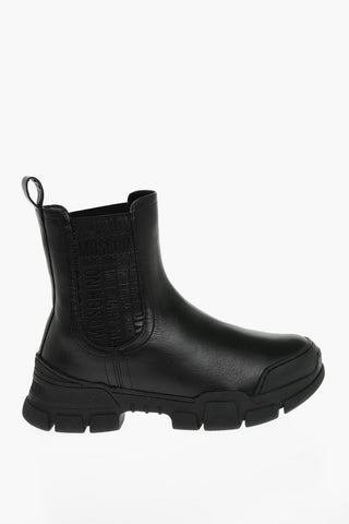 LOVE 4cm Leather Logoed Band TREK45 Chelsea Boots with Track Sole
