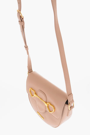 LOVE Eco-Leather Shoulder Bag with Gold Heart Clasp