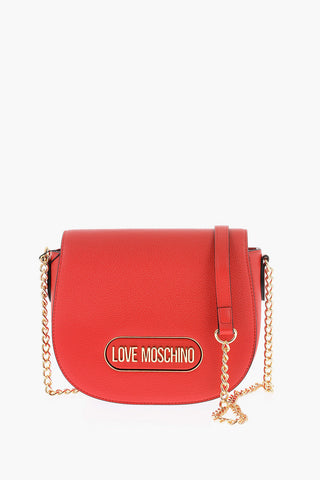 LOVE Faux Leather Bag with Chain Strap
