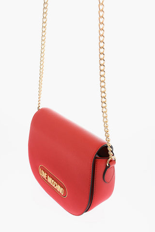 LOVE Faux Leather Bag with Chain Strap