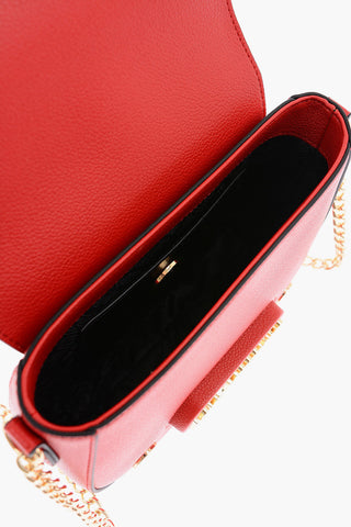 LOVE Faux Leather Bag with Chain Strap